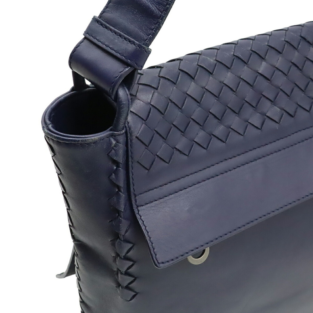 BOTTEGA VENETA Intrecciato Handbag/Shoulder Bag, Leather, Dark Purple, 221065 - Picture 5 of 10